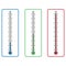 Thermometers on white background vector