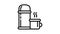 Thermos bottle icon animation