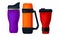 Thermos Bottle or Vacuum Flask as Vessel for Liquid Storage Vector Set