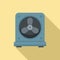 Thermostat fan icon, flat style