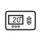 Thermostat icon, vector illustration