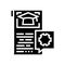 thesis guidance college teacher glyph icon vector illustration