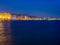 Thessaloniki cityline in the twilight view