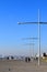 Thessaloniki, Greece - December 28 2015: Thessaloniki promenade and waterfront, vertical.