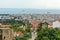 Thessaloniki, view of the port and downtown, Greece. Panoramic view of Thessaloniki, Greec