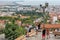 Thessaloniki, view of the port and downtown, Greece. Panoramic view of Thessaloniki, Greec