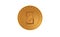 Theta Network cryptocurrency symbol golden coin illustration