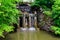 Thetis grotto with Venus de` Medici statue in Sofiyivka park in Uman, Ukraine