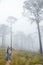 Theyre serious about hiking. Full length shot of a young couple hiking along a nature trail.