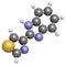 thiabendazole tiabendazole fungicidal and anti-parasite molecule. Used as food preservative and antihelmintic drug.