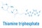 Thiamine triphosphate molecule. Skeletal formula. Chemical structure