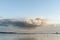 Thick clouds drifting over Narragansett Bay