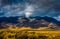 Thick clouds over Ruby Mountains