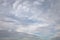 Thick cumulus clouds in the northern afternoon sky