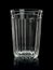 Thick glass tumbler.