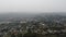 Thick haze and smog over San Diego due to wildfire in California.