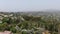 Thick haze and smog over San Diego due to wildfire in California.