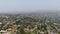 Thick haze and smog over San Diego due to wildfire in California.