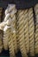 Thick and rigid rope of equipment