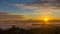 Thick Rolling Dense Fog Over City of Portland Oregon with Snow Covered Mount Hood One Early Morning at Sunrise Time Lapse 1080p