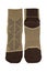 Thick wicking socks in brown color. Comfortable hiking soft sock