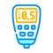 thickness gauge device color icon vector illustration