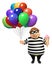 Thief with Balloon and Icecream