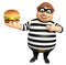Thief with Burger
