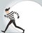 Thief character vector bandit cartoon illustration robber in a mask