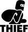Thief icon with word