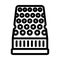 thimble embroidery hobby line icon vector illustration