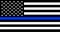 Thin Blue Line American Police Flag