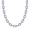 Thin chain silver metallic necklace or bracelet