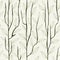 Thin delicate tree branch with leaves. Seamless fashionable floral background, wallpaper.