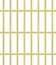 Thin golden jail bars pattern. Prison cell seamless vector.