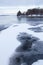 Thin ice at lake