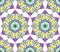 Thin Kaleidoscopic Flower Pattern