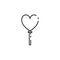 Thin line balloon icon