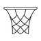 Thin line basket ring icon