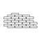 Thin line bricks icon