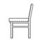 Thin line chair icon