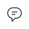 Thin line chat, speech, bubble, chatting icon