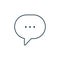 Thin line chat, speech, bubble, chatting icon