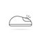 Thin line click computer mouse icon