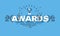 Thin line design concept for awards website banner