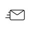 Thin line envelope icon