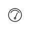 Thin line gauge icon