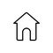 Thin line home, house icon