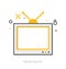 Thin line icons, Television