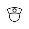 Thin line nurse icon